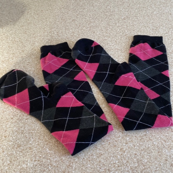 NEW LISTING Thigh High Argyle Print Socks - Picture 2 of 5